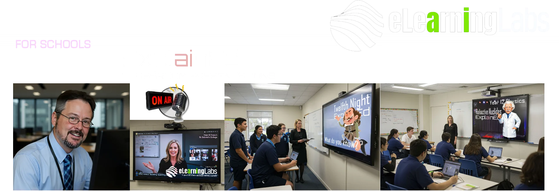 ExplainED on-demand, interactive classroom lessons from eLearningLabs ExplainEd on-demand, interactive classroom lessons