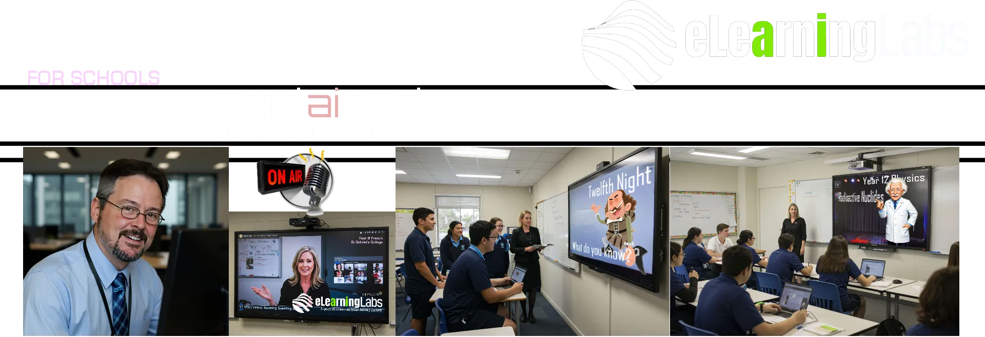 ExplainED on-demand, interactive classroom lessons from eLearningLabs ExplainEd on-demand, interactive classroom lessons